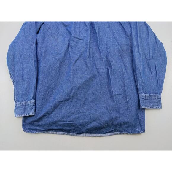 Mens Harriton NEA RA 2019 Houston Button Down Denim Shirt Size 2XL XXL Blue - Picture 6 of 10